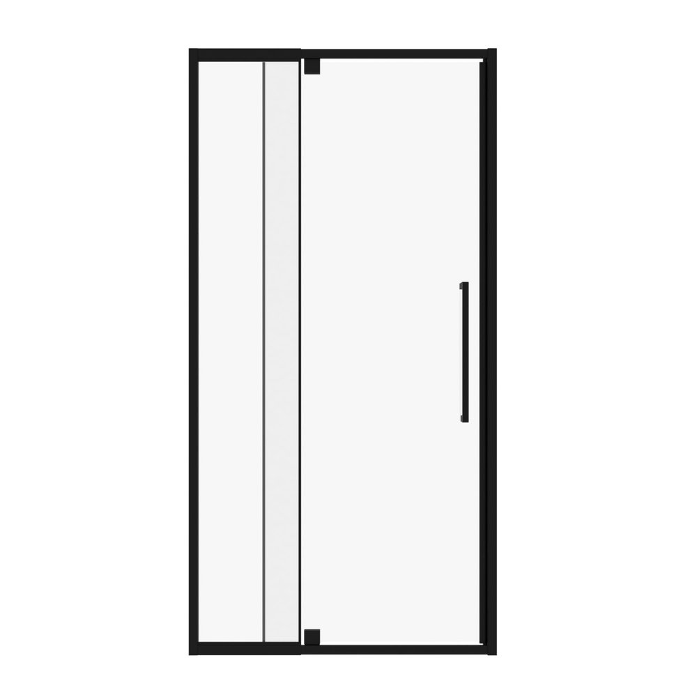 72" X 44" Aluminum and Tempered Glass Shower Door — view 1