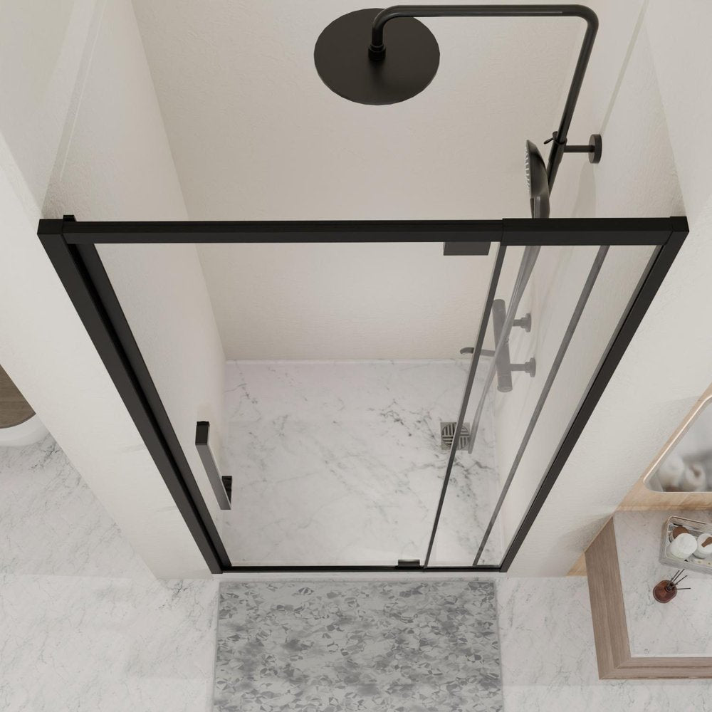 72" X 60" Aluminum and Tempered Glass Shower Door — view 5