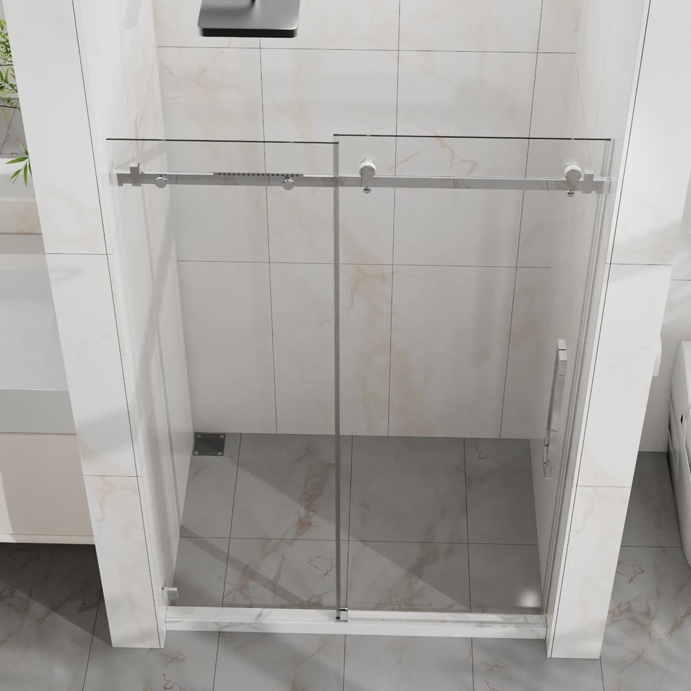 72" X 48" Tempered Glass Shower Door — view 1