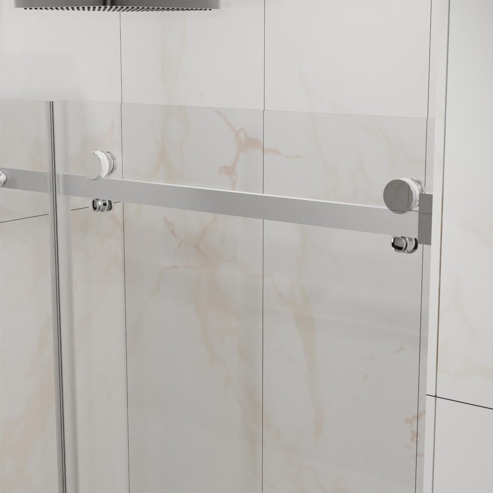 72" X 48" Tempered Glass Shower Door — view 2