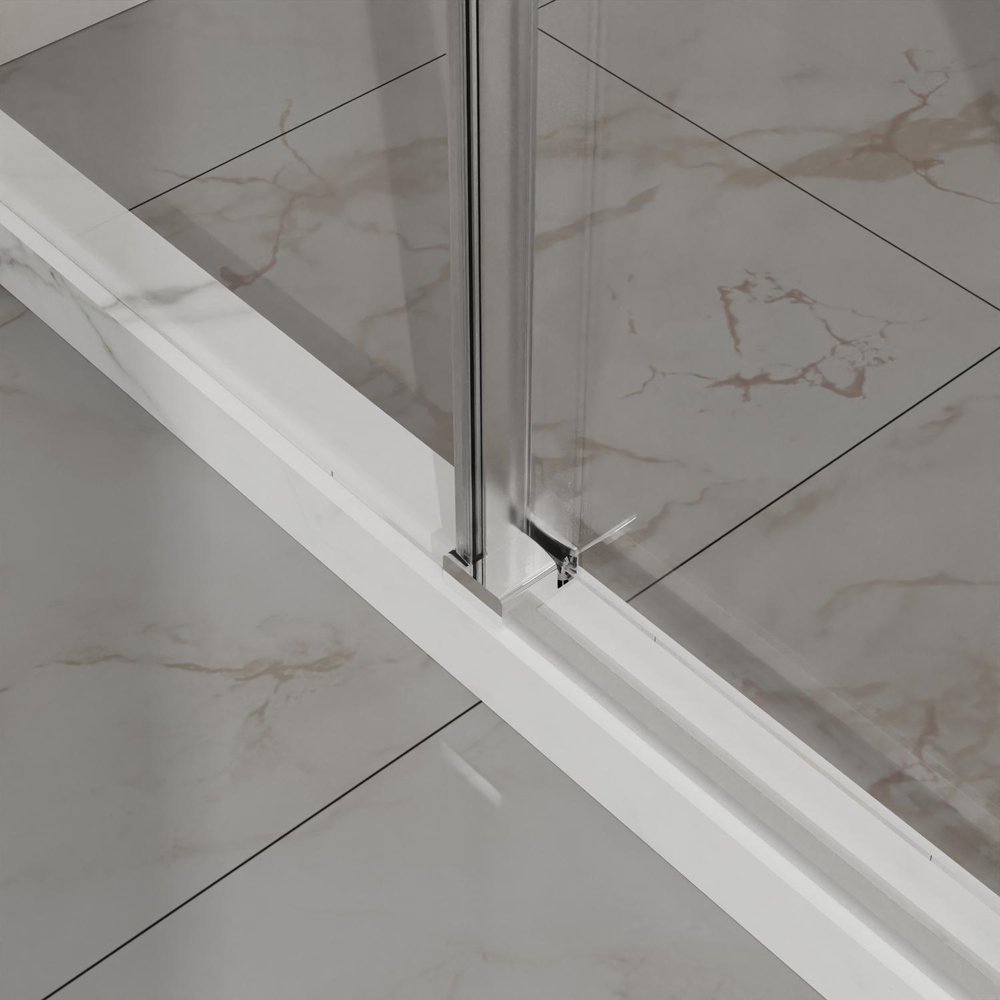 72" X 48" Tempered Glass Shower Door — view 3