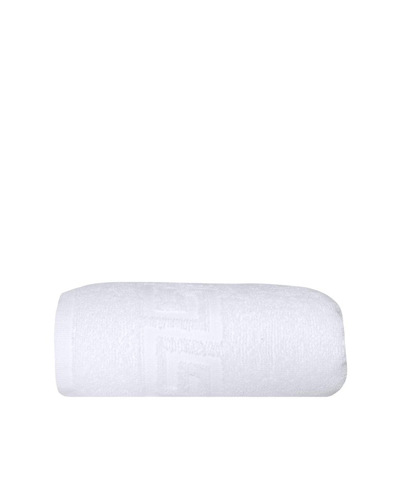 White Greek Key Turkish Cotton 30" X 16" Hand Towel — view 3