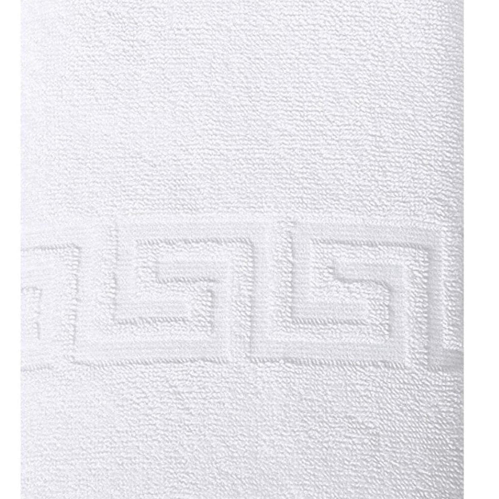 White Greek Key Turkish Cotton 30" X 16" Hand Towel — view 5