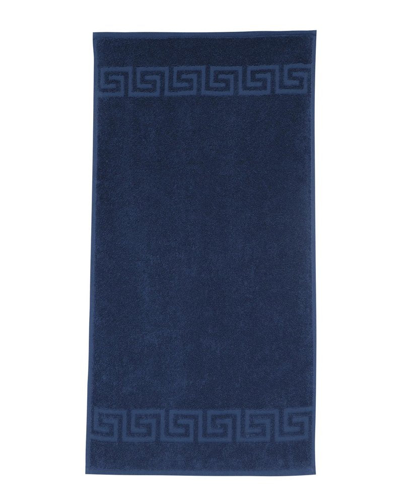 White Greek Key Turkish Cotton 30" X 16" Hand Towel — view 7