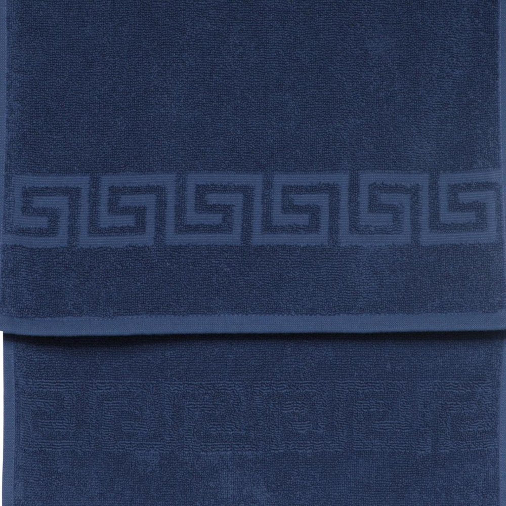 White Greek Key Turkish Cotton 30" X 16" Hand Towel HomeRoots