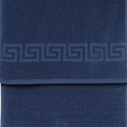 White Greek Key Turkish Cotton 30" X 16" Hand Towel HomeRoots