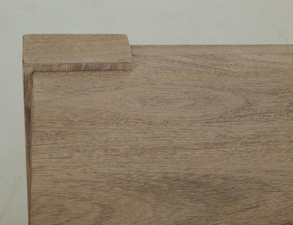 70" Ivory Distressed Wood Sideboard With Four Doors HomeRoots