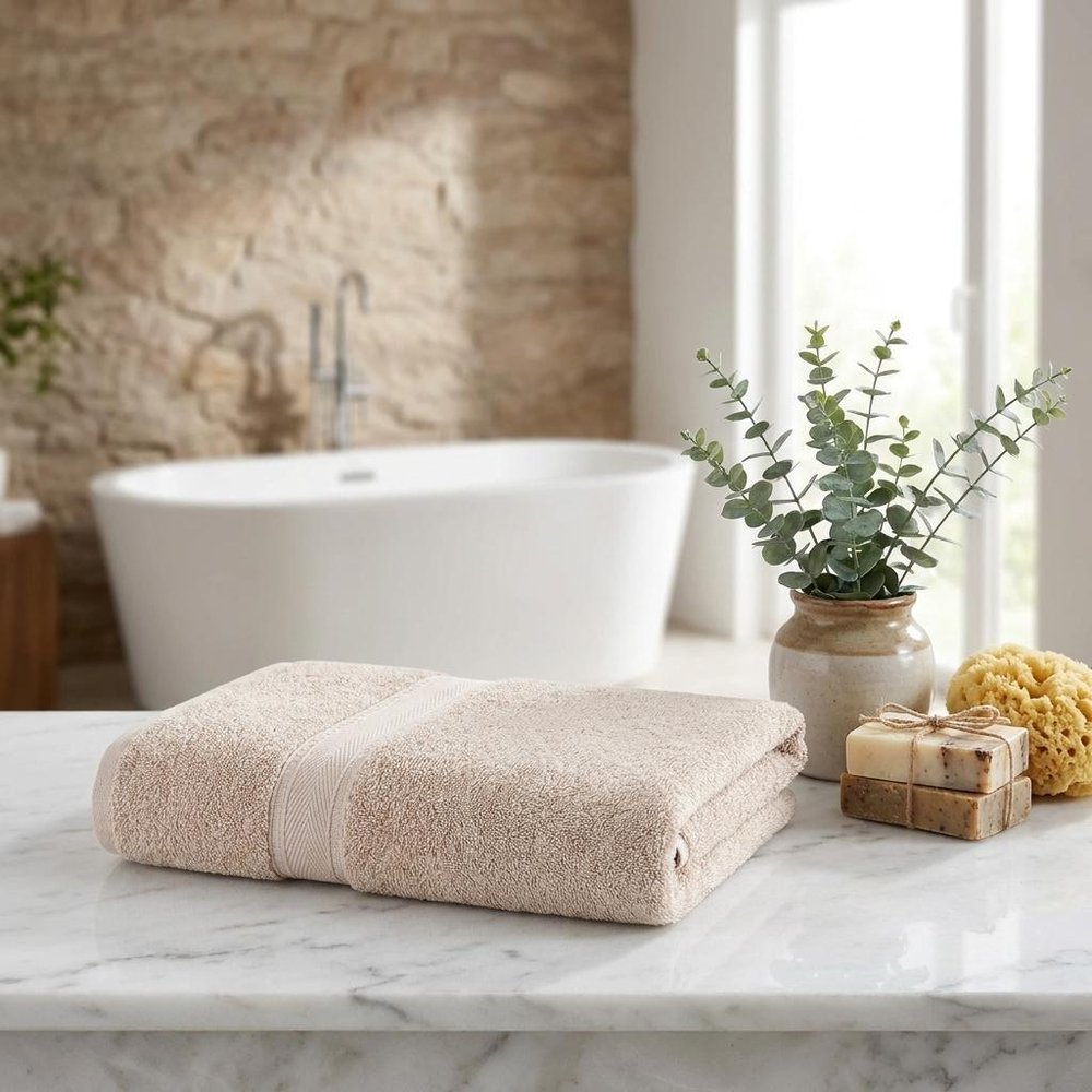 Set of Two White Turkish Cotton 40" X 60" Bath Sheets HomeRoots