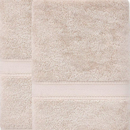 Set of Two White Turkish Cotton 40" X 60" Bath Sheets HomeRoots