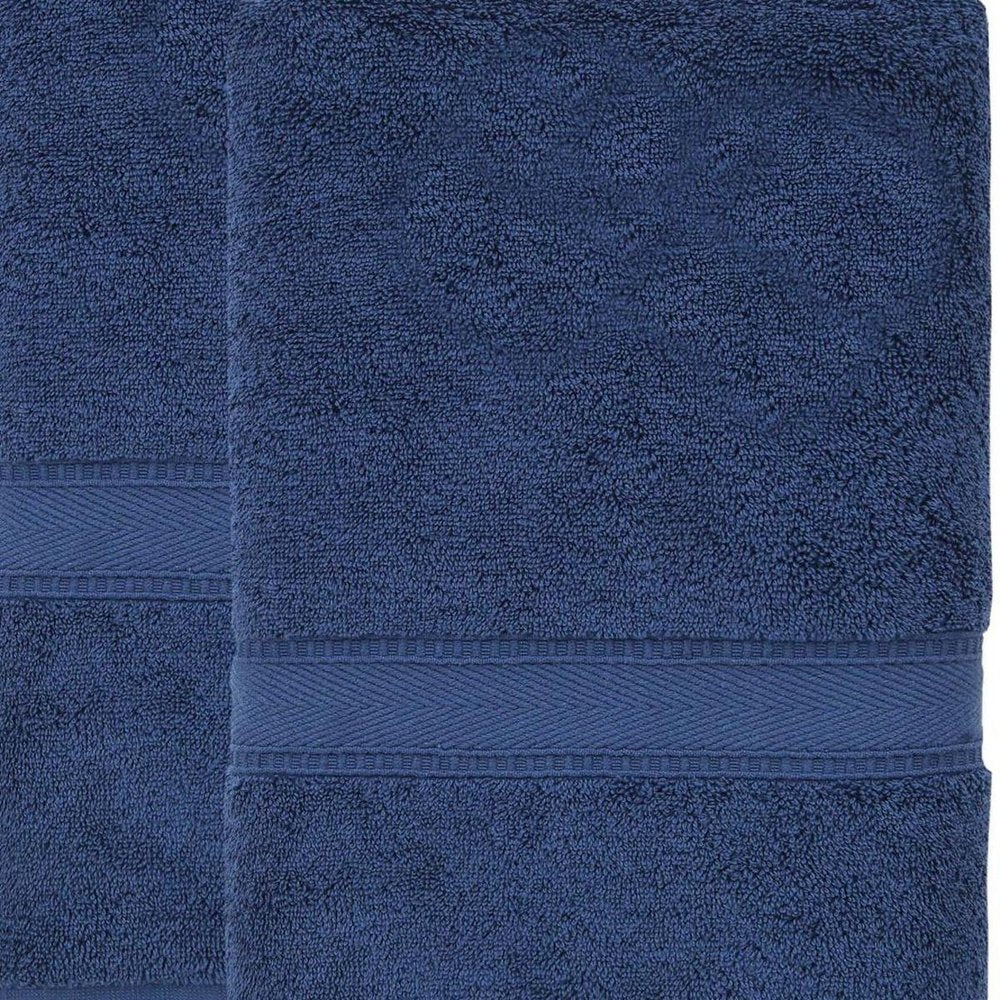 Set of Two White Turkish Cotton 40" X 60" Bath Sheets — view 13