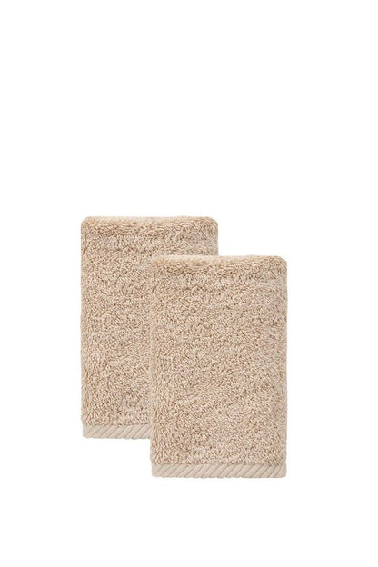 Set of Two White Turkish Cotton 16" X 30" Hand Towels HomeRoots