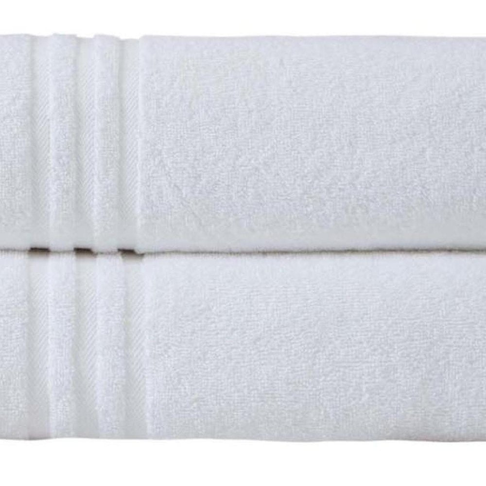Set of Two Brown Turkish Cotton 35" X 66" Bath Sheets HomeRoots