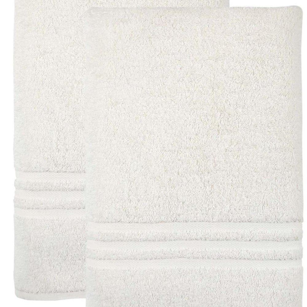Set of Two Brown Turkish Cotton 35" X 66" Bath Sheets HomeRoots