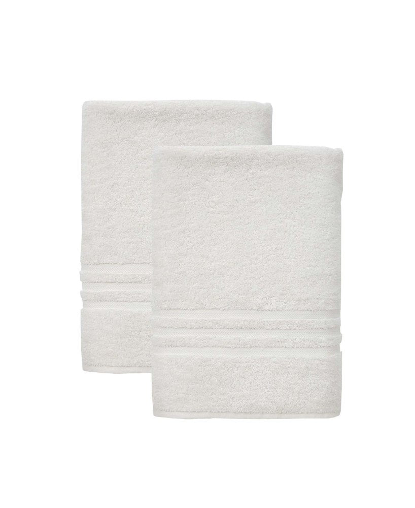 Set of Two Navy Blue Turkish Cotton 27" X 54" Bath Towels — view 8