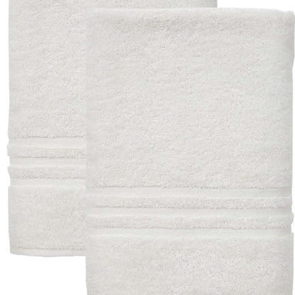 Set of Two Navy Blue Turkish Cotton 27" X 54" Bath Towels HomeRoots