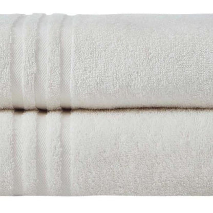 Set of Two Navy Blue Turkish Cotton 27" X 54" Bath Towels HomeRoots