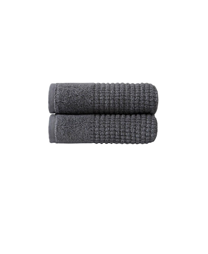 Set of Two White Polka Dots Turkish Cotton 16" X 30" Hand Towels — view 12