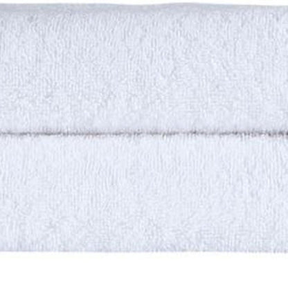 Set of Two White Turkish Cotton 27" X 54" Bath Towels HomeRoots