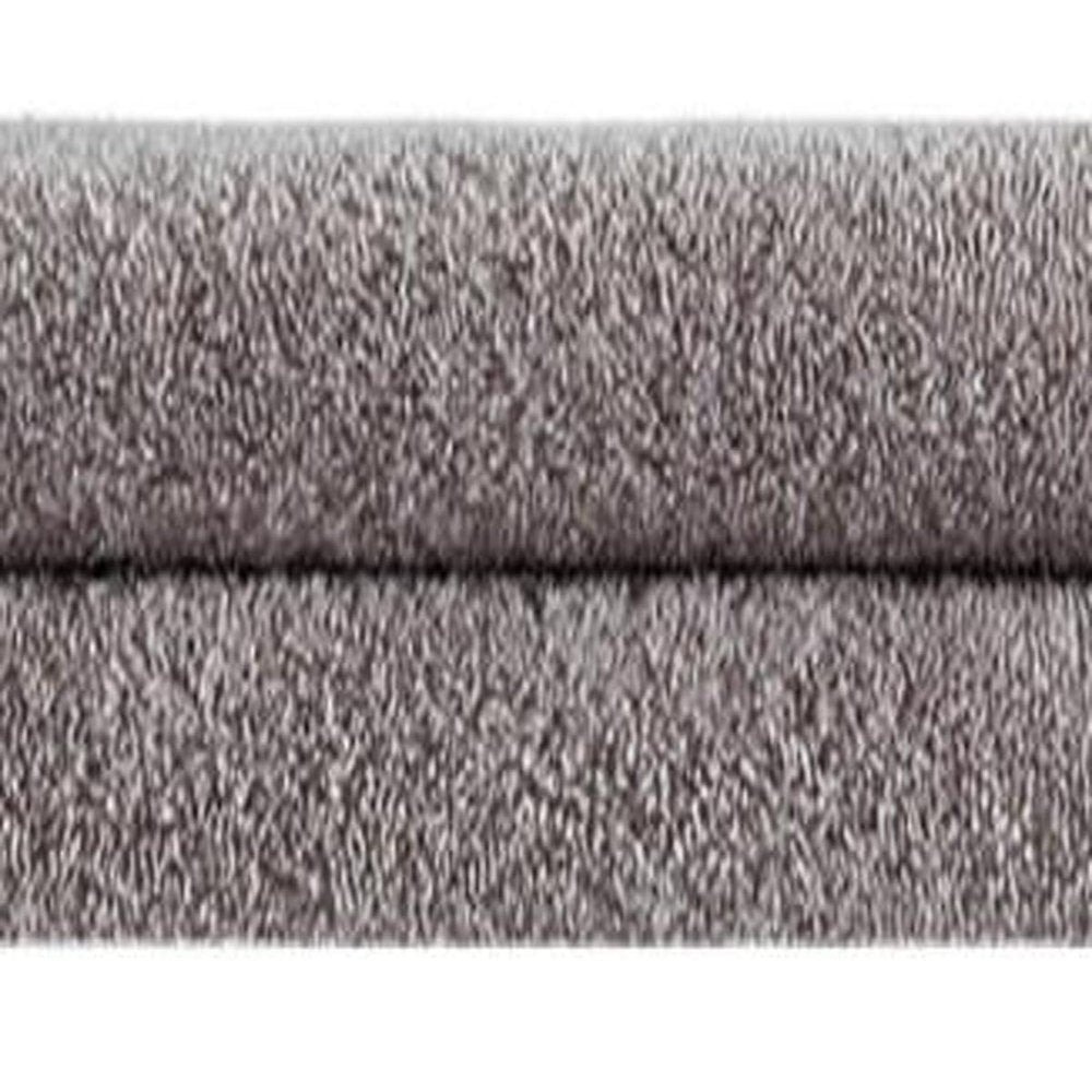 Set of Two Light Brown Turkish Cotton 27" X 54" Bath Towels HomeRoots