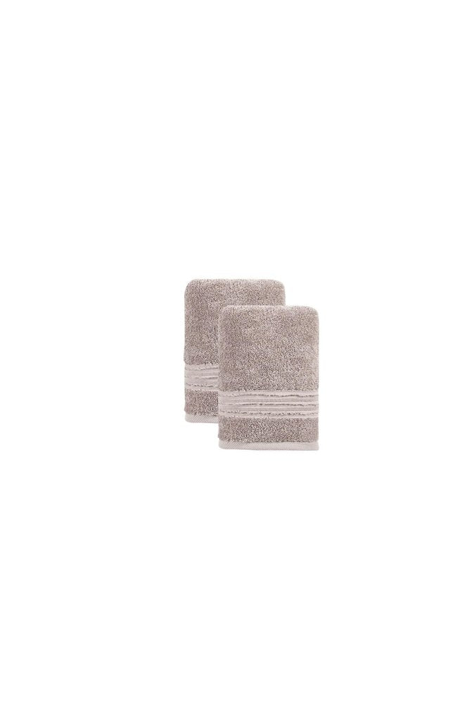 Set of Two Aqua Turkish Cotton 16" X 30" Hand Towels — view 1