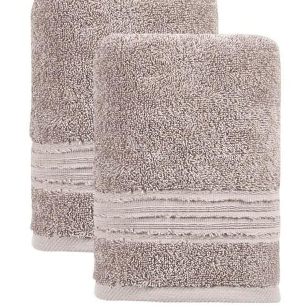 Set of Two Aqua Turkish Cotton 16" X 30" Hand Towels — view 3