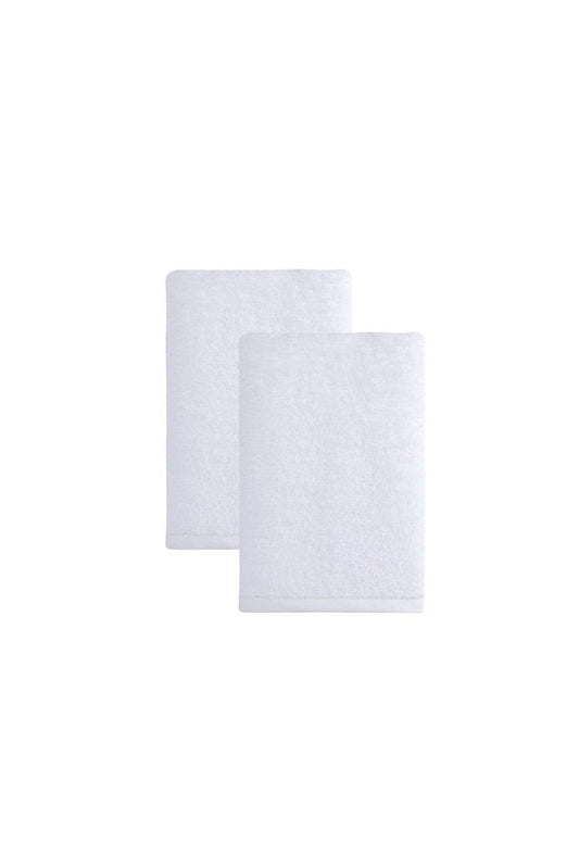 Set of Two Beige Turkish Cotton 27" X 54" Bath Towels