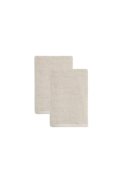 Set of Two White Turkish Cotton 27" X 54" Bath Towels HomeRoots