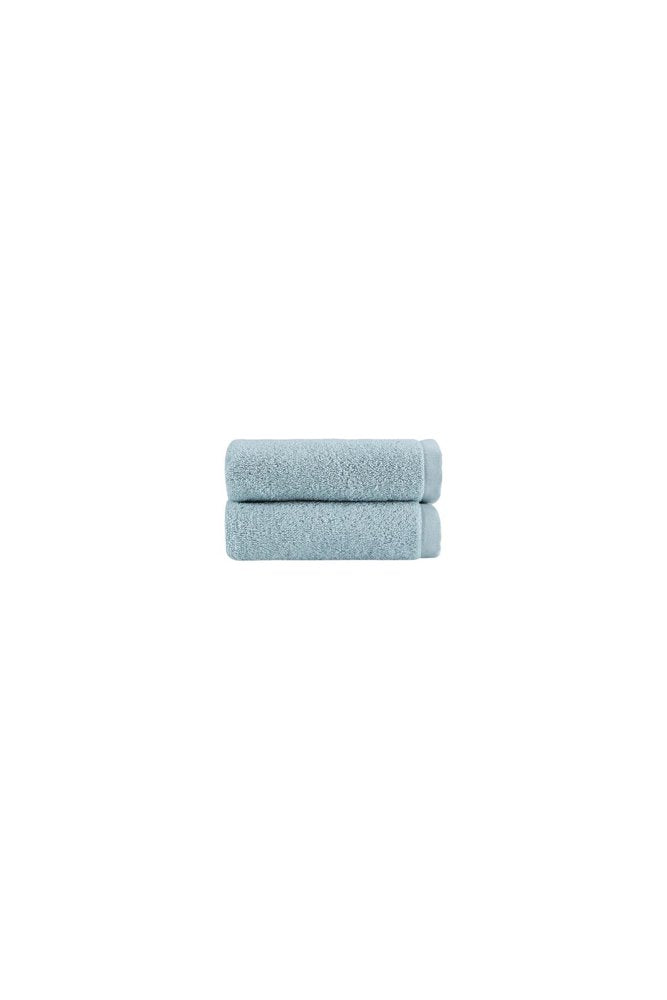 Set of Two White Turkish Cotton 16" X 30" Hand Towels — view 11