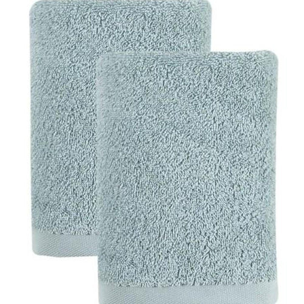 Set of Two White Turkish Cotton 16" X 30" Hand Towels — view 13