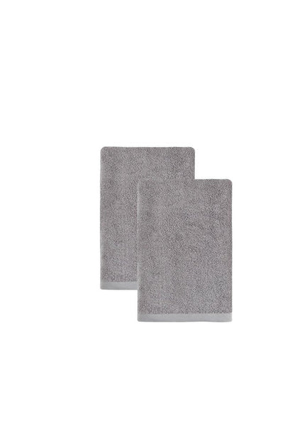 Set of Two White Turkish Cotton 27" X 54" Bath Towels HomeRoots