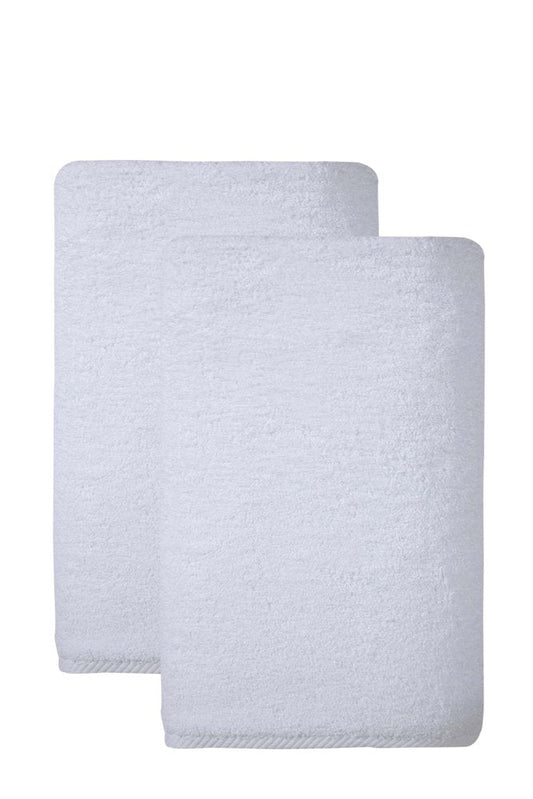 Set of Two Green Turkish Cotton 40" X 70" Bath Sheets