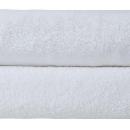 Set of Two White Turkish Cotton 40" X 70" Bath Sheets HomeRoots