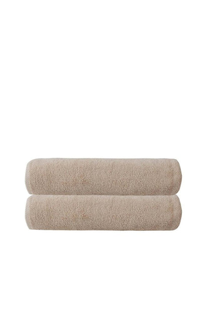 Set of Two White Turkish Cotton 40" X 70" Bath Sheets HomeRoots