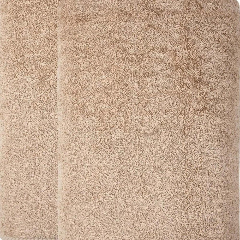 Set of Two White Turkish Cotton 40" X 70" Bath Sheets — view 9