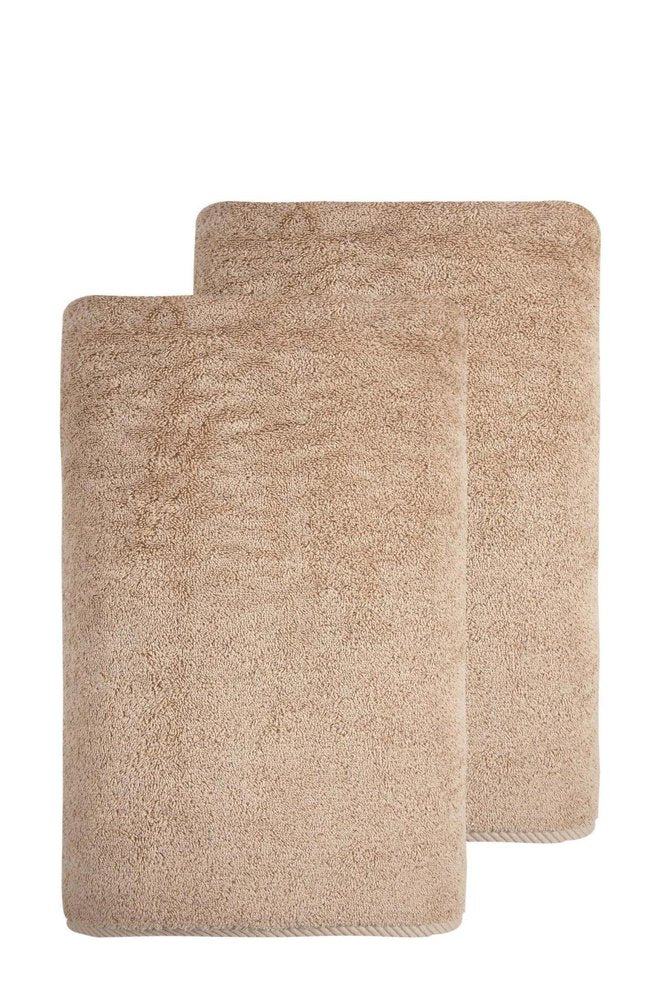 Set of Two White Turkish Cotton 40" X 70" Bath Sheets HomeRoots
