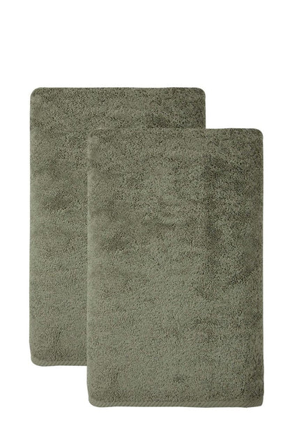 Set of Two White Turkish Cotton 40" X 70" Bath Sheets HomeRoots