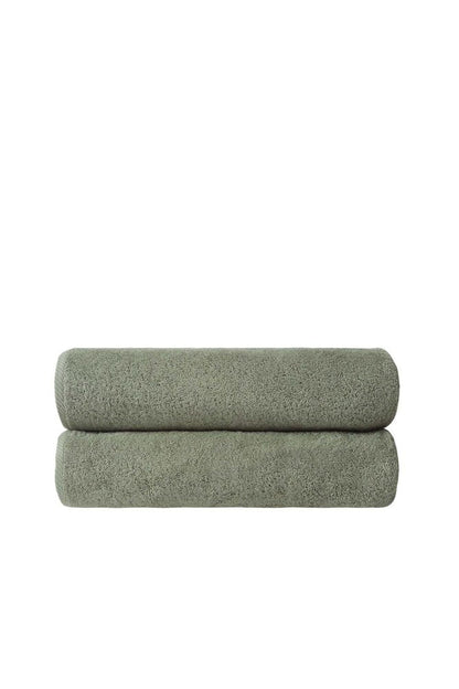 Set of Two White Turkish Cotton 40" X 70" Bath Sheets HomeRoots