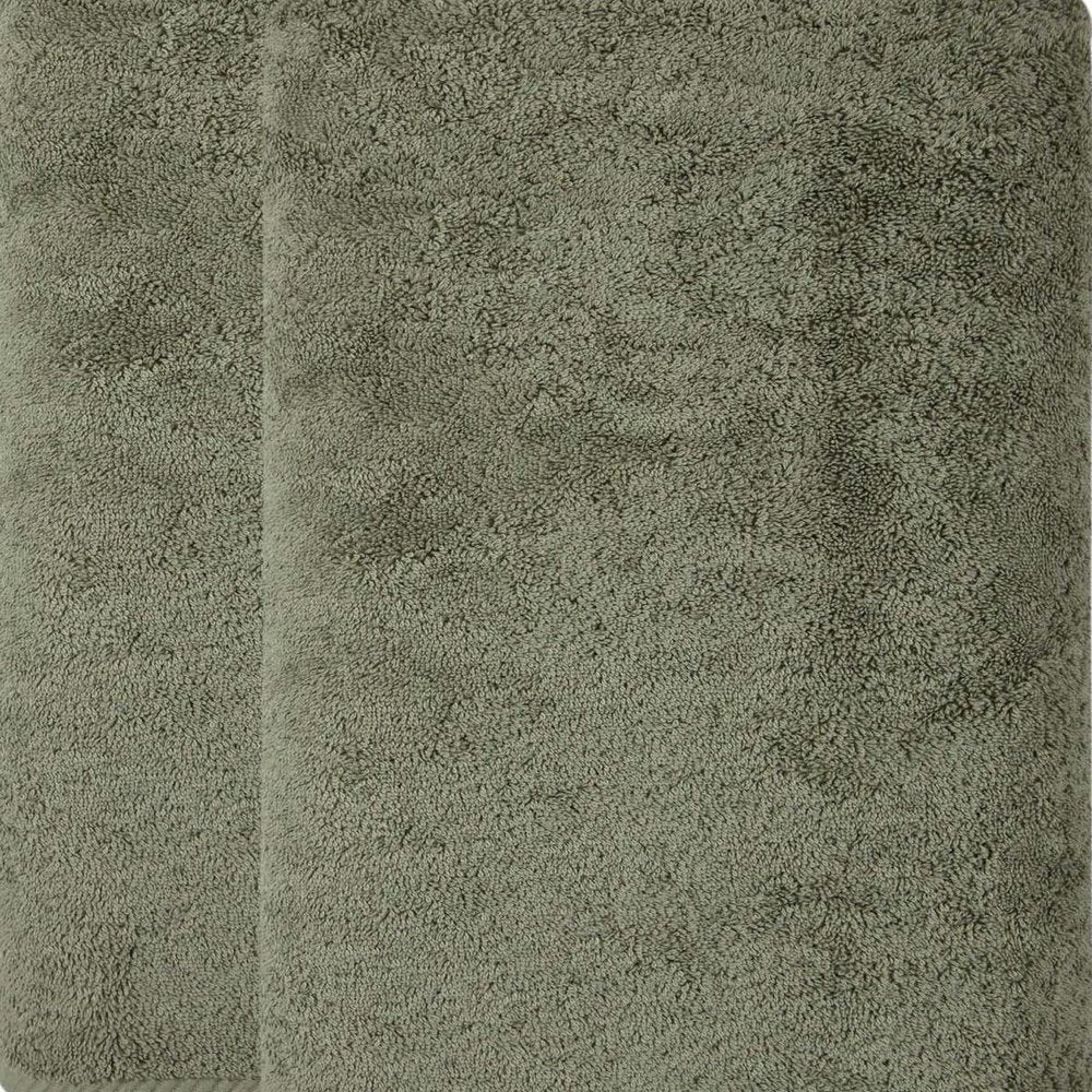 Set of Two White Turkish Cotton 40" X 70" Bath Sheets HomeRoots