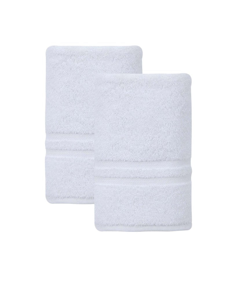 Set of Two Aqua Turkish Cotton 16" X 30" Hand Towels — view 1