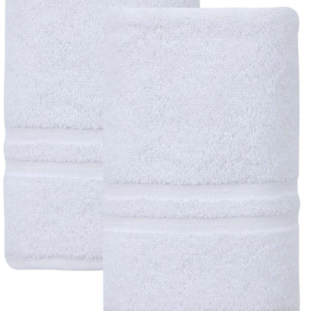 Set of Two Aqua Turkish Cotton 16" X 30" Hand Towels HomeRoots