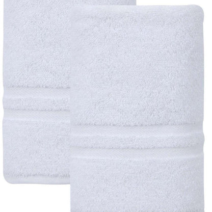 Set of Two Aqua Turkish Cotton 16" X 30" Hand Towels HomeRoots