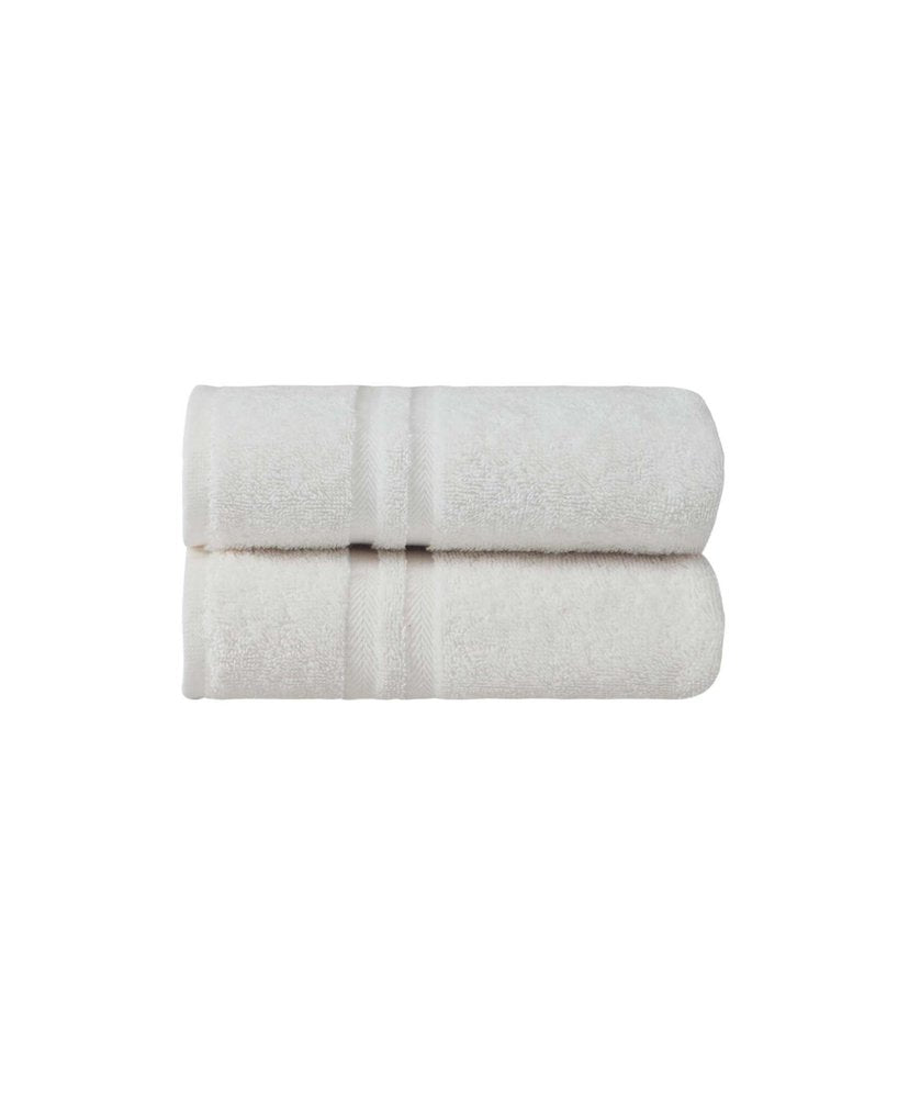 Set of Two Aqua Turkish Cotton 16" X 30" Hand Towels HomeRoots
