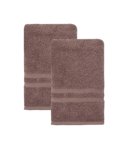 Set of Two Aqua Turkish Cotton 16" X 30" Hand Towels HomeRoots