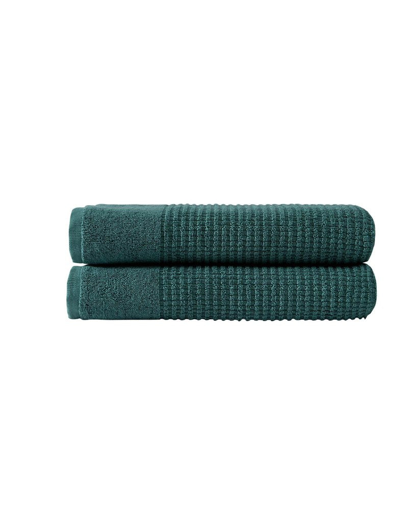 Set of Two Dark Gray Polka Dots Turkish Cotton 27" X 54" Bath Towels — view 8