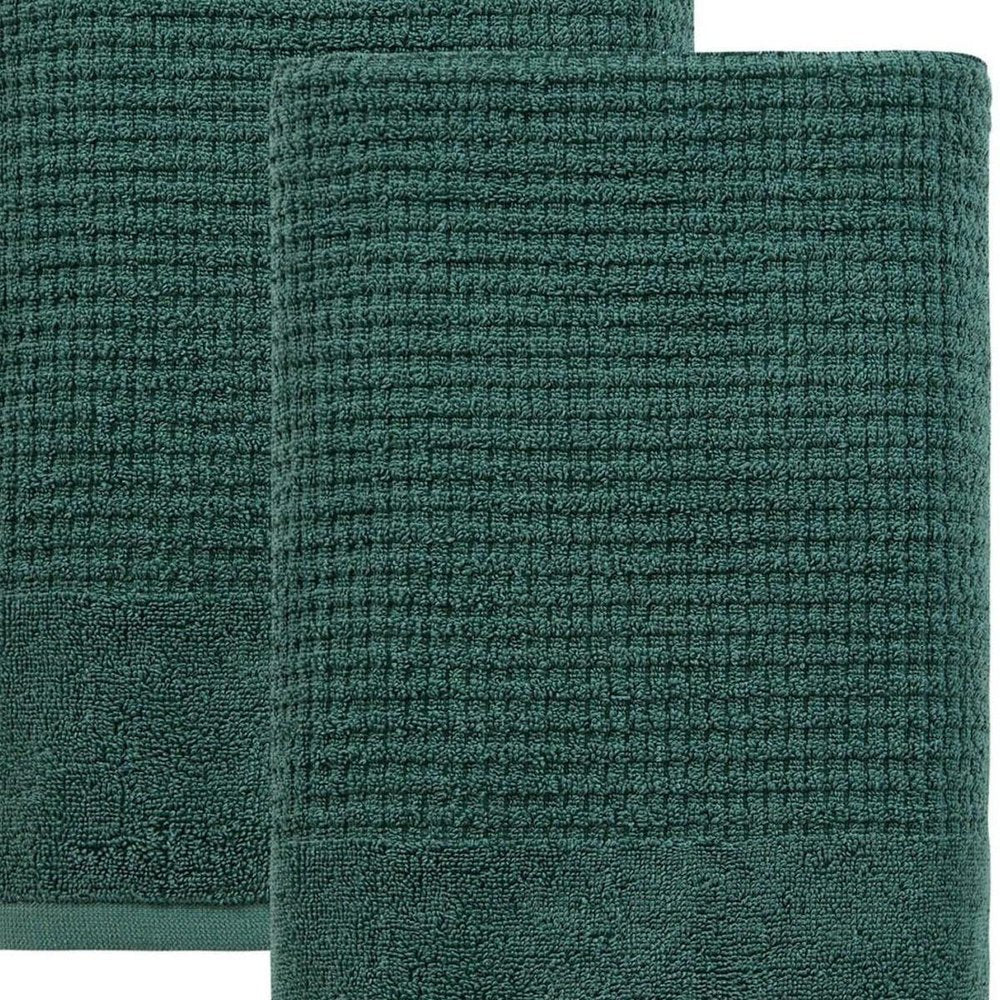 Set of Two Dark Gray Polka Dots Turkish Cotton 27" X 54" Bath Towels — view 10