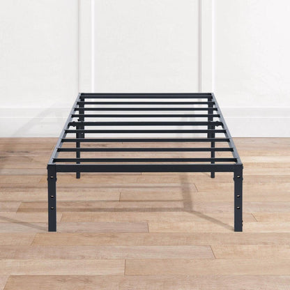 Black Steel Full Bed Frame HomeRoots