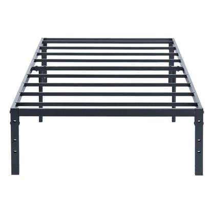 Black Steel Full Bed Frame HomeRoots