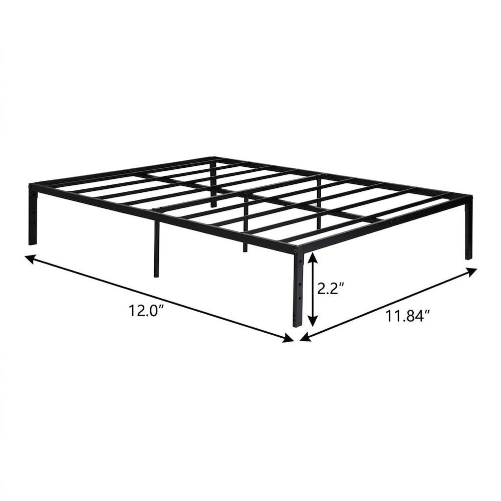 Black Steel Full Bed Frame — view 7