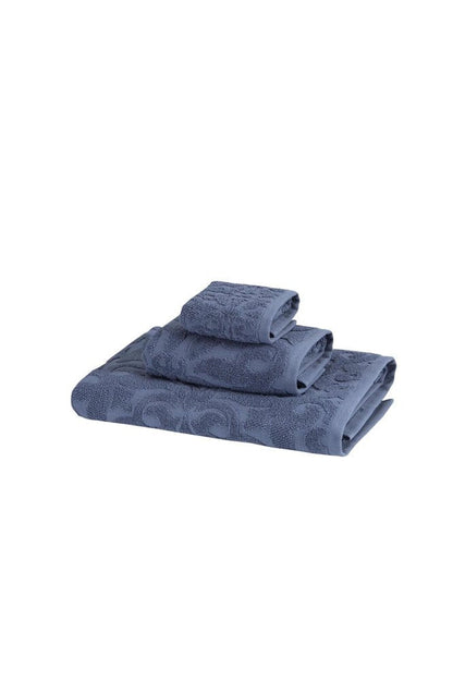 Set of Three Brown Floral Turkish Cotton Towel Set HomeRoots
