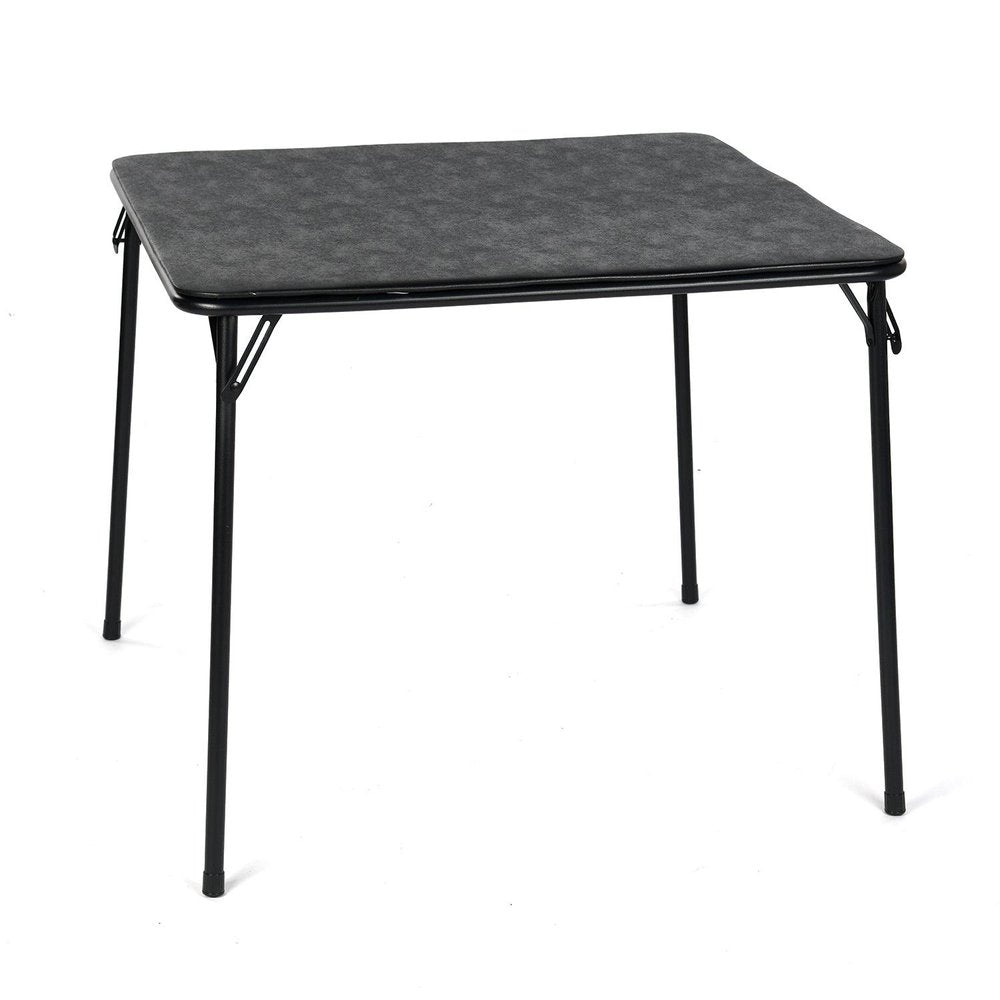 32" Black Wood Heavy Duty Plastic And Iron Square Dining Table HomeRoots